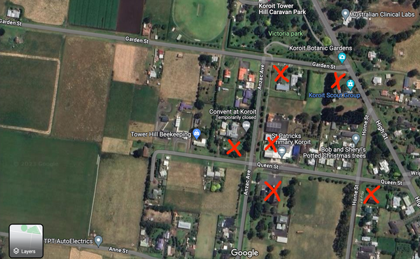 The religious Precinct in Koroit