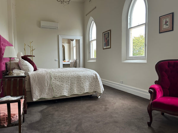 Side view of Sister Roses room the accessible room at the Convent at Koroit