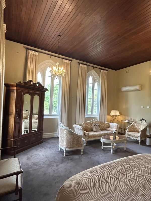 The Seating area in Sister Leones room at the Convent at Koroit.